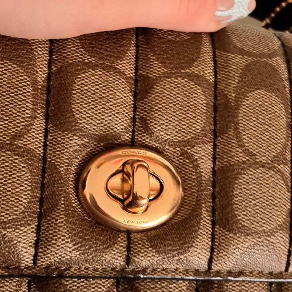Coach marlie top handle brown